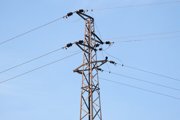 High voltage post