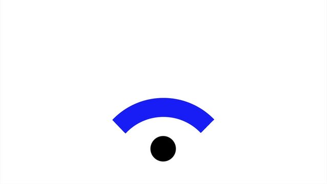 Wi-Fi icon. Simple internet symbol. Access point. Wi-Fi color icon on a white background