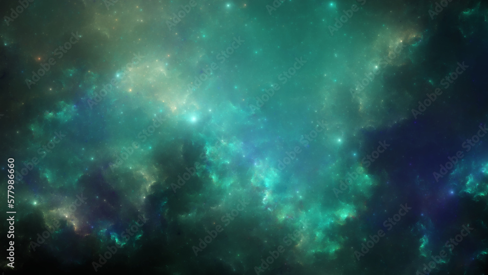 Canvas Prints jungle of creation | sci-fi nebula starforge | good for sci-fi and gaming related content.