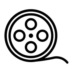 film reel line icon