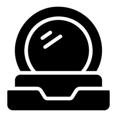 makeup glyph icon