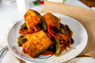 Today's menu is braised pollack meal kit.