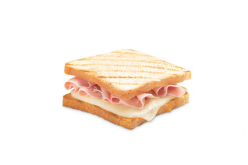 toast with ham and cheese
