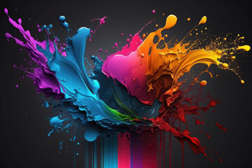 Abstract backround 3D.Generative AI