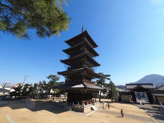 四国八十八ヶ所霊場第75番札所・善通寺の五重の塔【香川県善通寺市】27