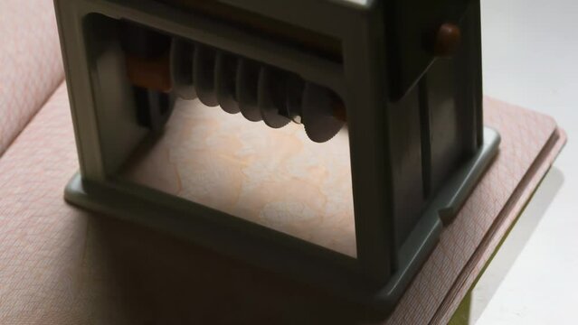 US Border Stamp in Passport. The concept of obtaining a stamp in the passport on entry into the territory of another state