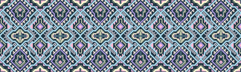 Geometric ethnic patterns.Pixel pattern. Traditional Design. Border Aztec ornament. folklore ornament for ceramics EP.22