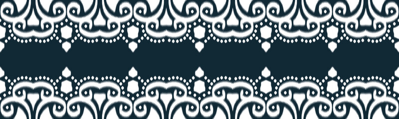 Ikat Ethnic Seamless Pattern Design in tribalt vertical. Geomatirc tribal vector texture. Figure tribal embroidery. backgroud Vector illustration EP.25