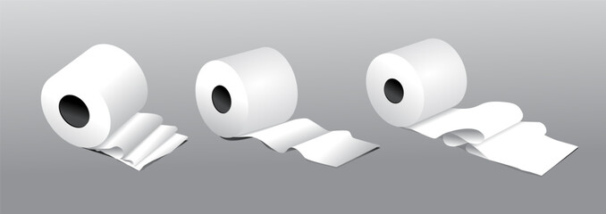 illustration of white roll paper 

isolated