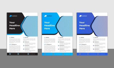 Corporate business a4 vector flyer designe for company promotion,poster or brochure cover layout, annual report, and advertising. front montserrat