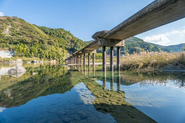 Obraz premium 名越沈下橋