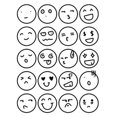 black and white of face cartoon