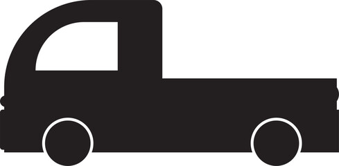 Illustration of a Lorry. Transparent background. Vector Illustration.