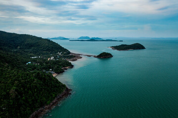 Coast of Koh Lanta island in Thailand and Andaman sea