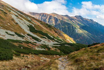 Autumn in Jamnicka dolina valley in Western Tatras mountains in Slovakia © honza28683