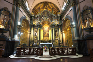 Sanctuary and Monastery of Las Nazarenas, Central Nave and Choir, Lima, Peru