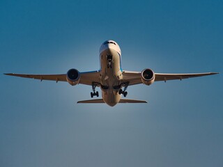 伊丹空港から離陸する飛行機