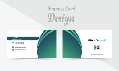 Double-sided creative minimal business card template.