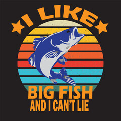 I like big fish t shirt design