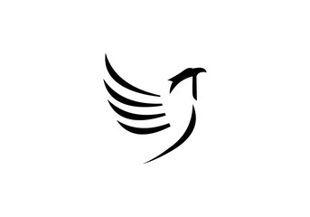 abstract Eagle fly logo space head eagle fly logo design	