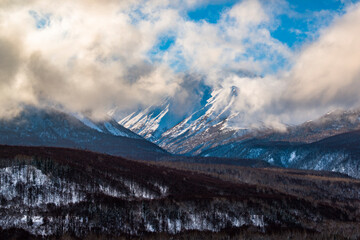 Snow mountains in Alaska
