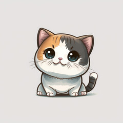 cute adorable animated cartoon cat