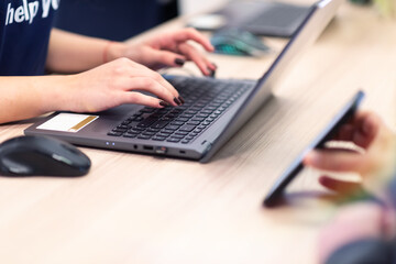 Event QR code ticket scanning. Businessman registering for a business conference using his smart phone