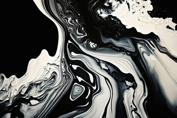Abstract black and white marble wallpaper