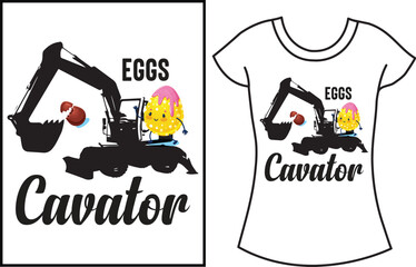 Happy Easter day vector t shirt, Bunny kisses gift t shirt design for family.