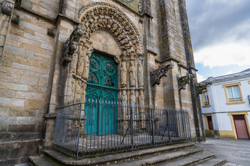 Fototapeta na wymiar Church of San Martino in the city of Noia, in Coruna, Galicia, Spain