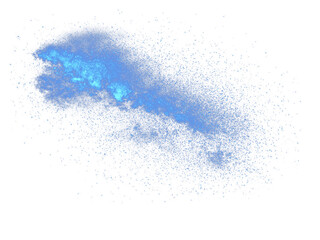 Fototapeta na wymiar blue lightning star formation nebula galaxy 