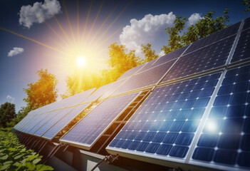 Harnessing the Power of the Sun: Renewable Energy with Solar Panels in a Sunny Summer Eco-Friendly Way