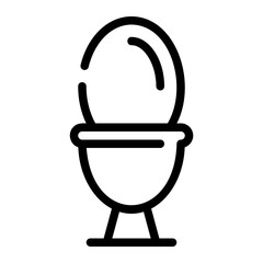 water closet line icon