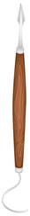 Illustration Sculpting Tool Used To Cut and Sculpt The Clay for Create A Sculpture.
