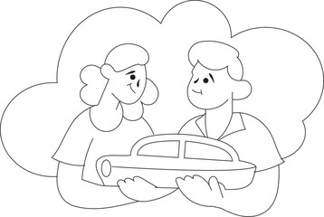 Sale, purchase, insurance, rental car, couple, Car Loan, Indian banking 