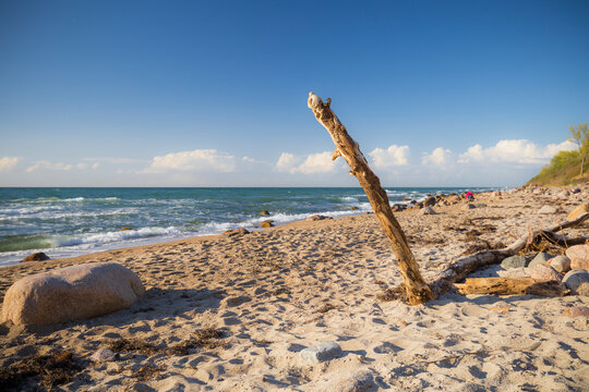 quiet atmosphere on the baltic sea beach of rerik