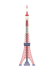tokyo tower japanese landmark - obrazy, fototapety, plakaty