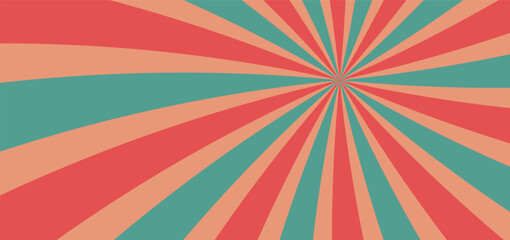 Retro starburst background - vintage sunburst effect to make your designs pop and shine! Vibrant comic and cartoon pattern - vector illustration