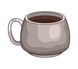 coffee drink in ceramic cup