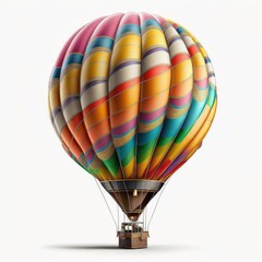 Hot air balloon Clipart isolate on white background
