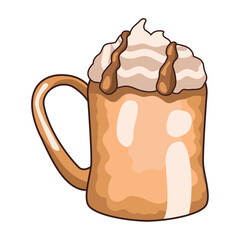 iced coffee with foam