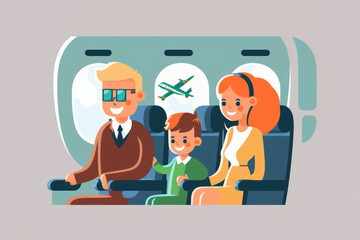 Families who spend time traveling together. Ai generated.