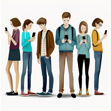 Screen Addiction: Young People and Impact of Constant Connectivity - Generative AI