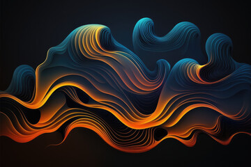 Colorful_abstract backround. Generative AI