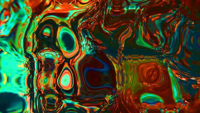 animated texture liquid background . abstract multicolor chocolate liquid psychedelic background