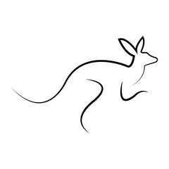 kangaroo icon illustration vector