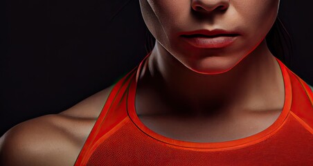 Female Athlete Wearing Athletic Clothing Generative AI