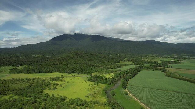 Spectacular aerial footage of Babinda near Cairns Queensland Australia
