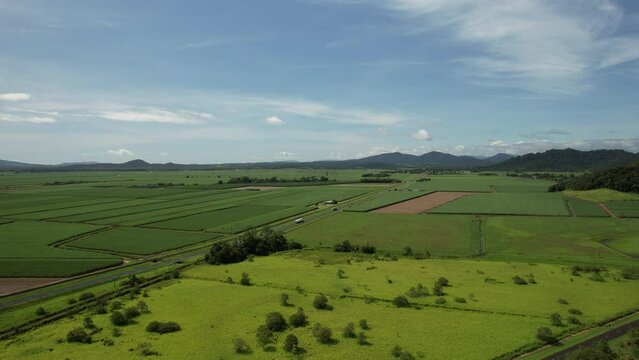 Spectacular aerial footage of Babinda near Cairns Queensland Australia
