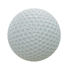 golf ball white color 3D rendering